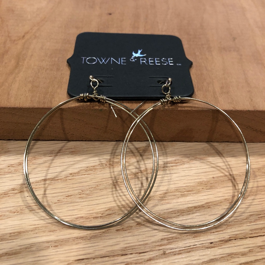 Towne & Reese Madison Double Hoop Earring